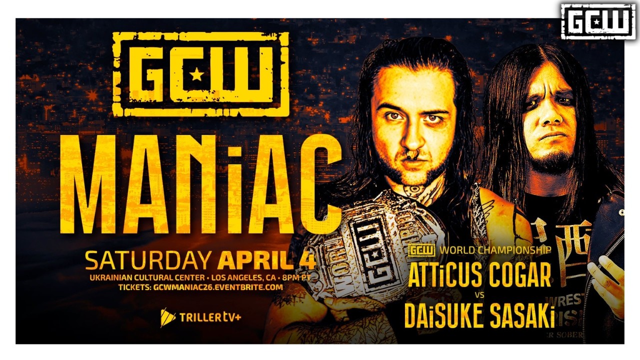 GCW &mdash; Аттикус Когар (ч) против Дайсуке Сасаки | ХАЙП ВИДЕО | #GCWMANIAC