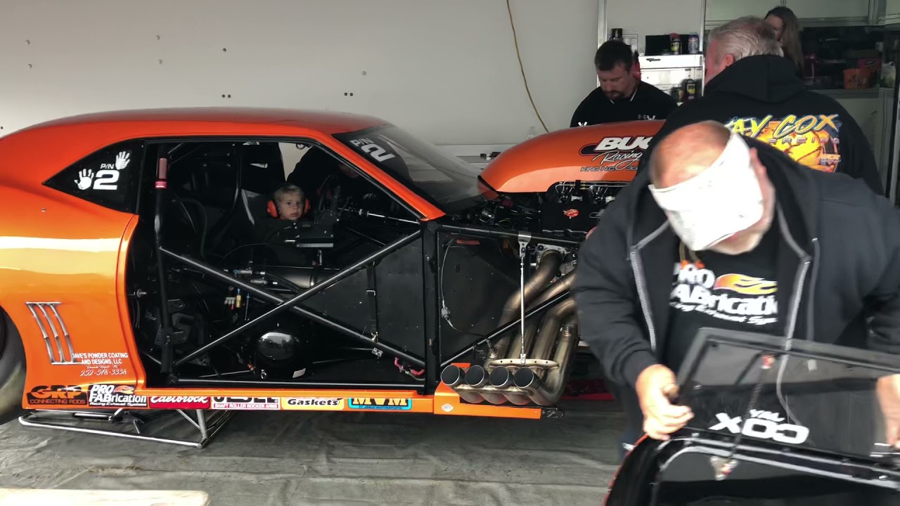 Pro Mod 3,000+ HP 959 Cubic Inch Charlie Buck Nitrous Engine Warm Up (Jay Cox)