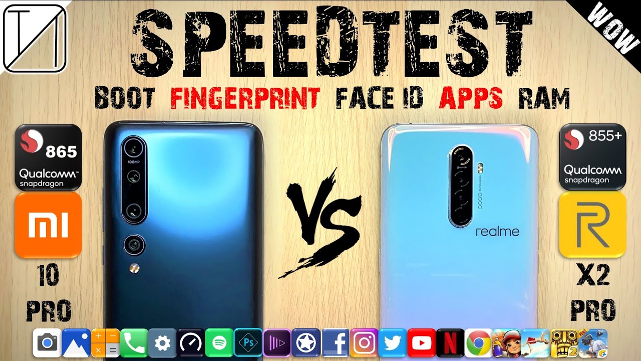 Xiaomi Mi 10 Pro vs Realme X2 Pro Speed Test
