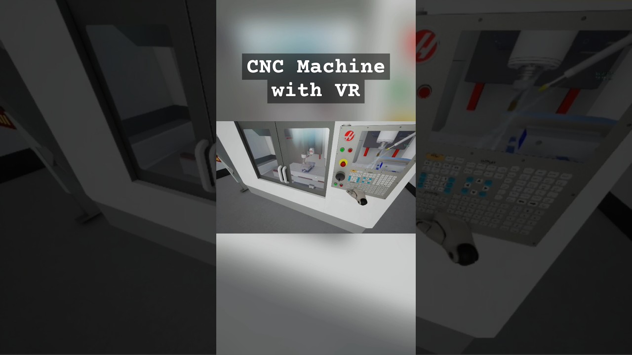 CNC in VR . #VR #CNC #HaasMachine #virtualreality #simlabsoft #solidcam #championxperience