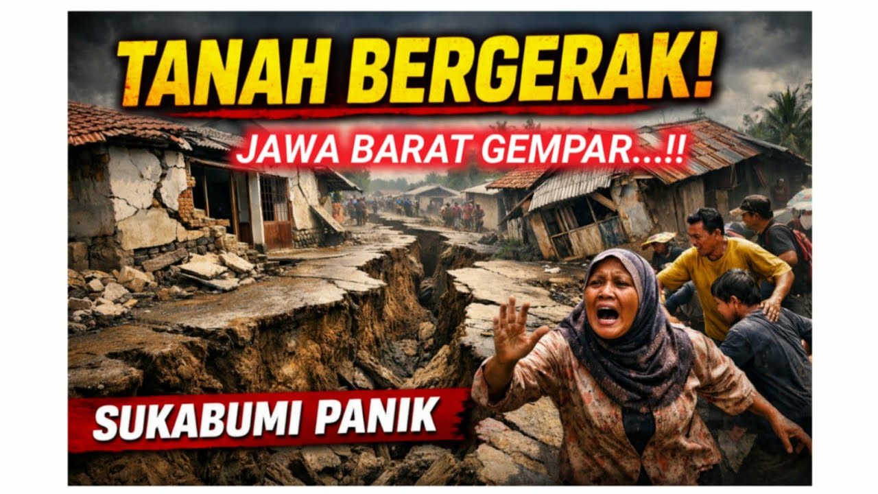 🔴 INFO TERBARU..!  Tanah Bergerak di Sukabumi, Ratusan Warga Mengungsi