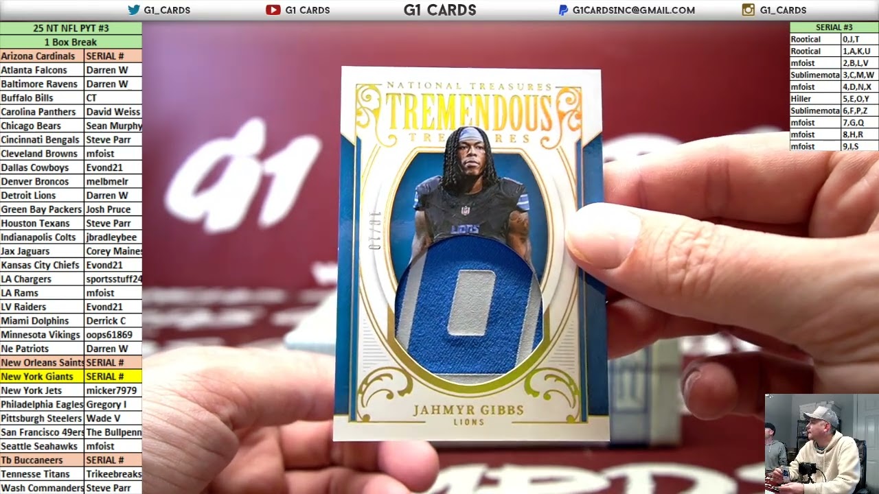 Футбольная серия Panini National Treasures 2025 года *1 коробка* PYT #3