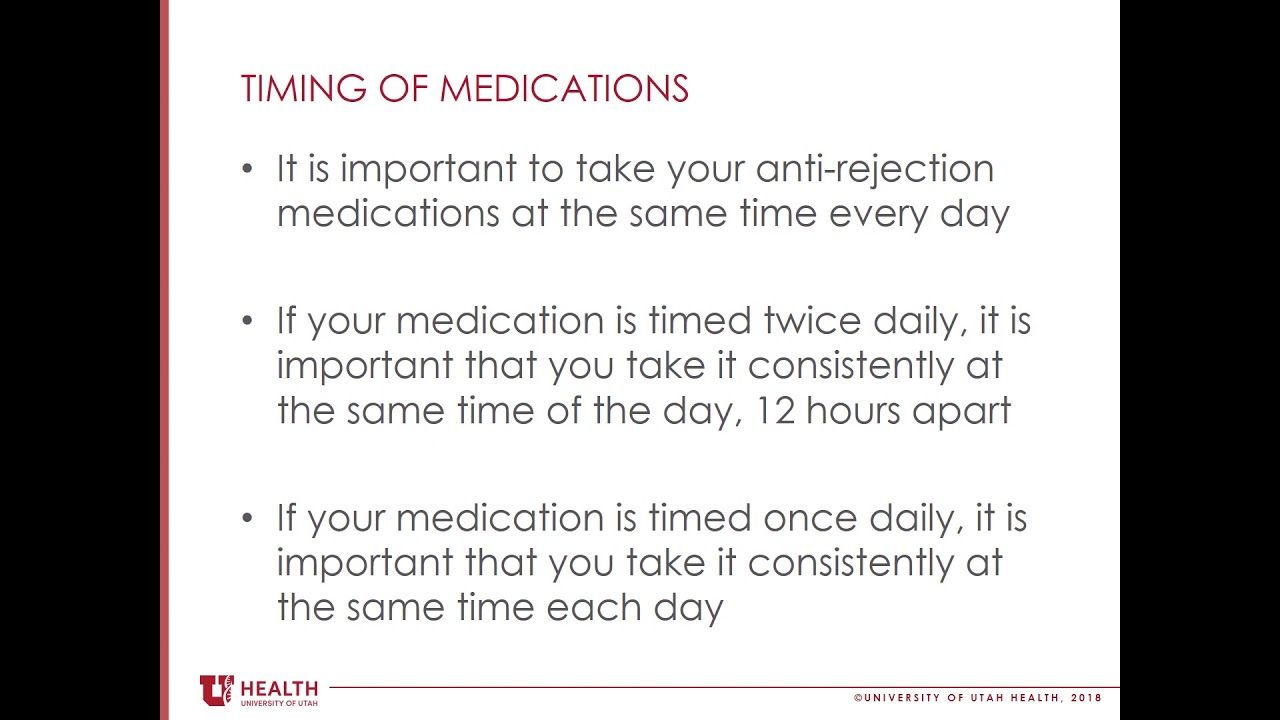 Overview of Transplant Medications