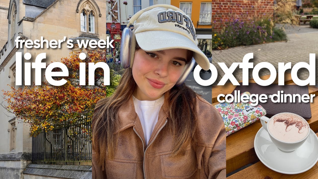freshers week at the university of oxford 🪩💕 college formal dinner, freshers fair, settling in