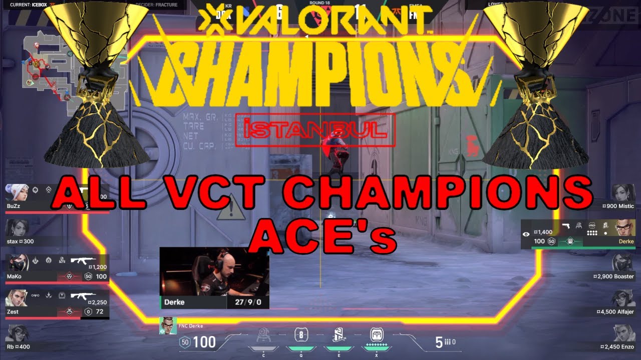 All ACE's in Valorant Champions 2022