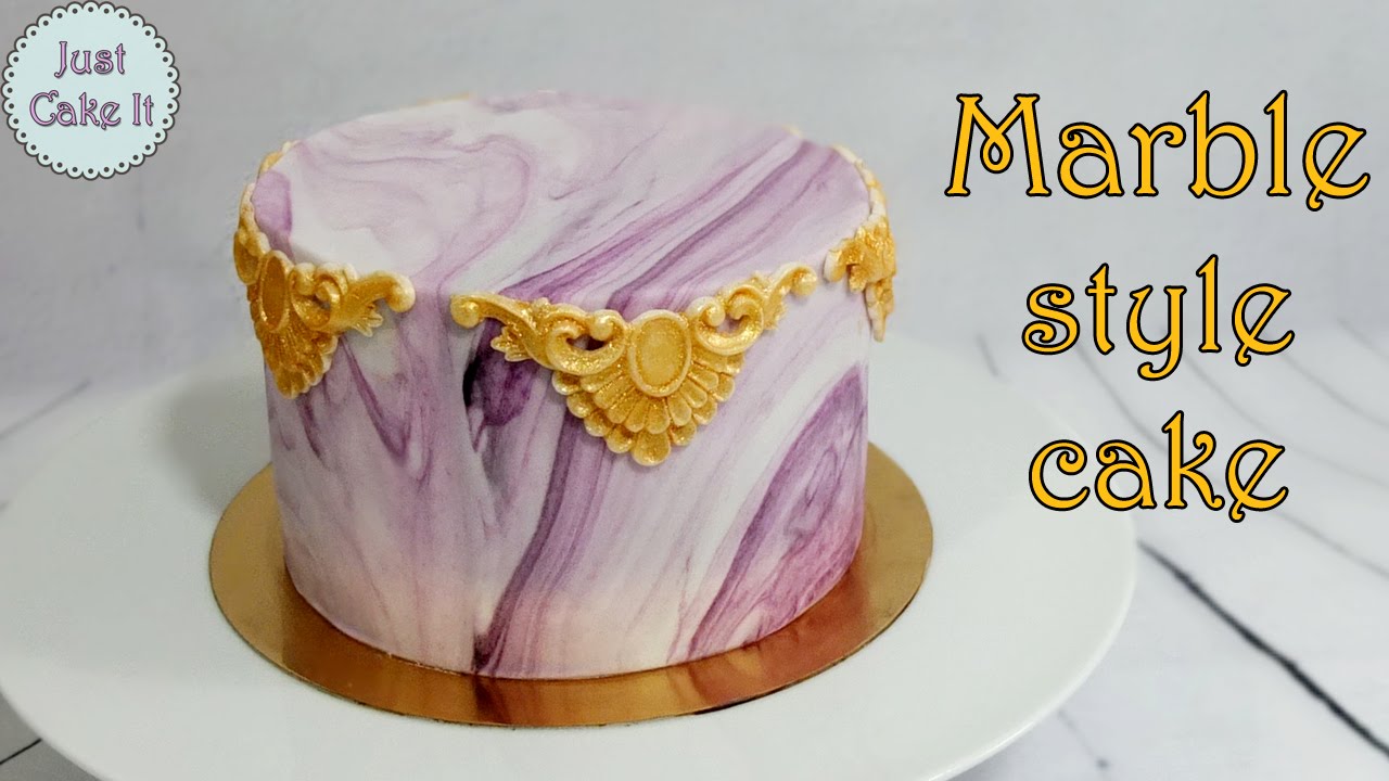 How to make marble style cake / Jak zrobić tort z efektem marmuru