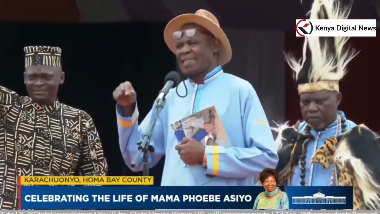 President Ruto Surprised as Luo Dirges Fill the Air at the Burial Service of Dr. Phoebe Asiyo!
