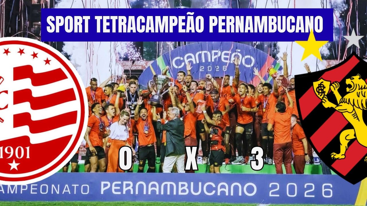 Sport vence o Náutico por 3x0 e conquista 46º título estadual.