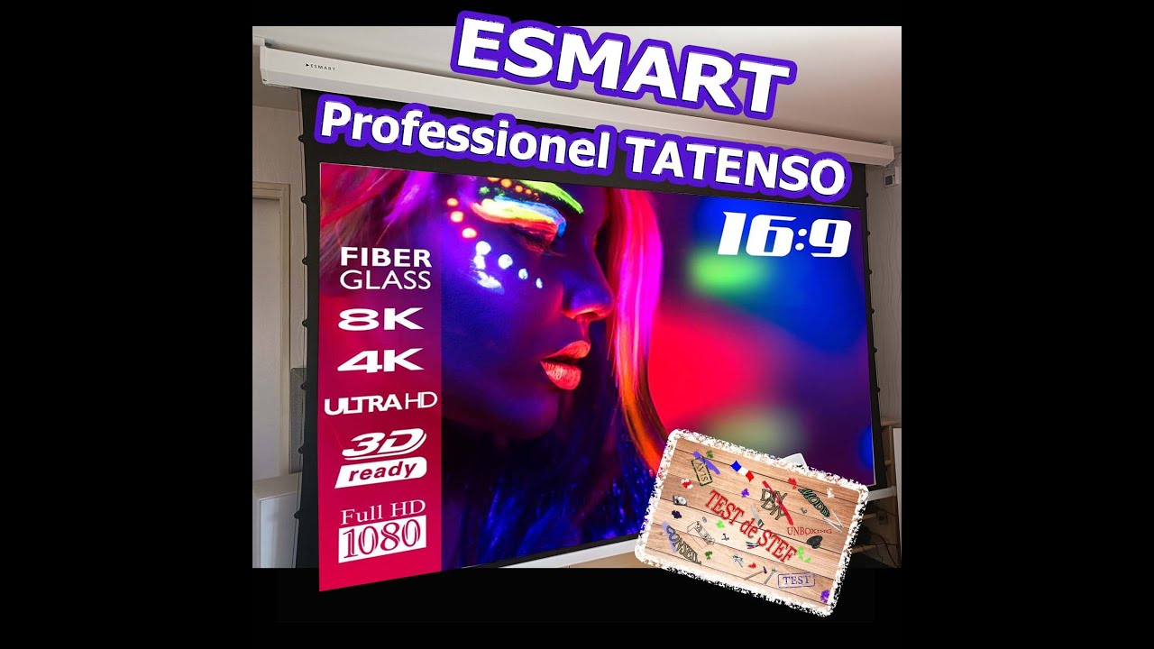 ESMART Ecran de projection motorisé