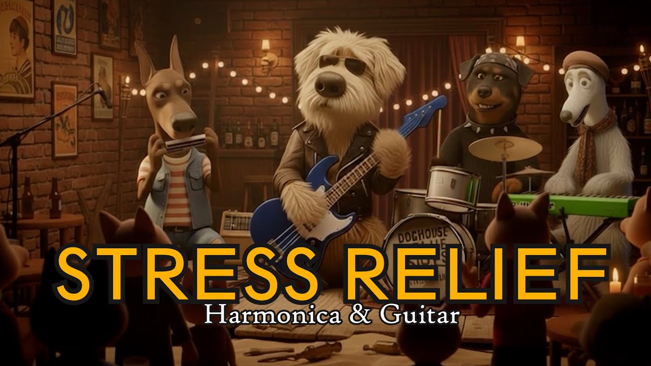 Relaxing Blues Harmonica Instrumental for Stress Relief