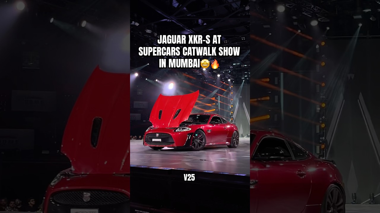 JAGUAR XKR-S AT SUPERCARS CATWALK SHOW IN MUMBAI🤩#yt#ytshorts#shorts#viral#trending#youtube