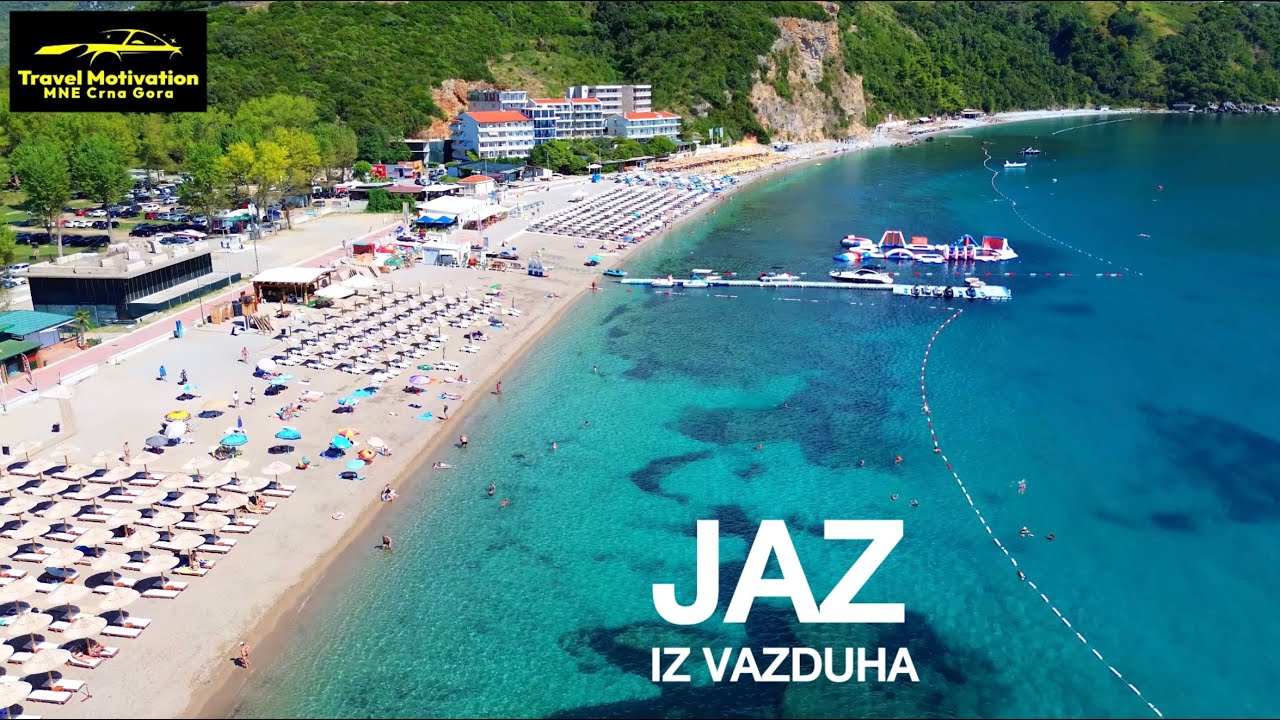 JAZ с воздуха конец сентября конец сезона лето 2025 - JAZ Beach & Camping [4k/ Вид с воздуха] MNE