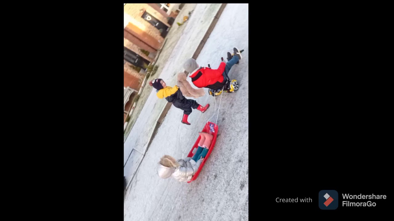 hoverboard on ice