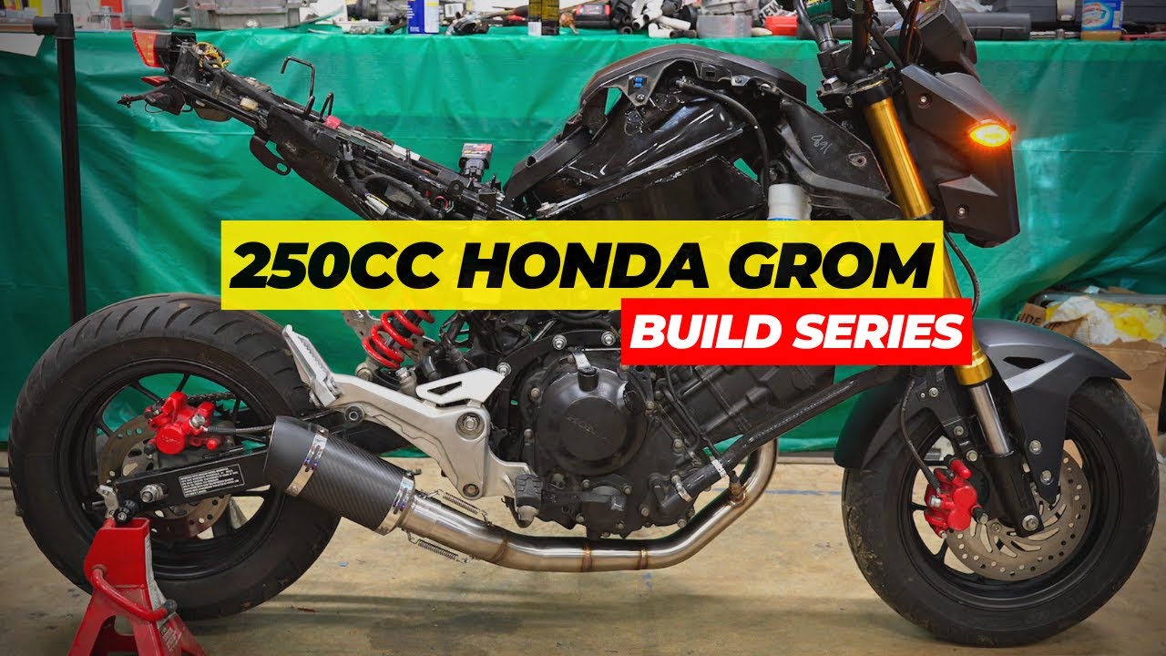 Модификация моего замененного Honda Grom // Увеличенный бензобак / Выхлопная система / Кузовные р...