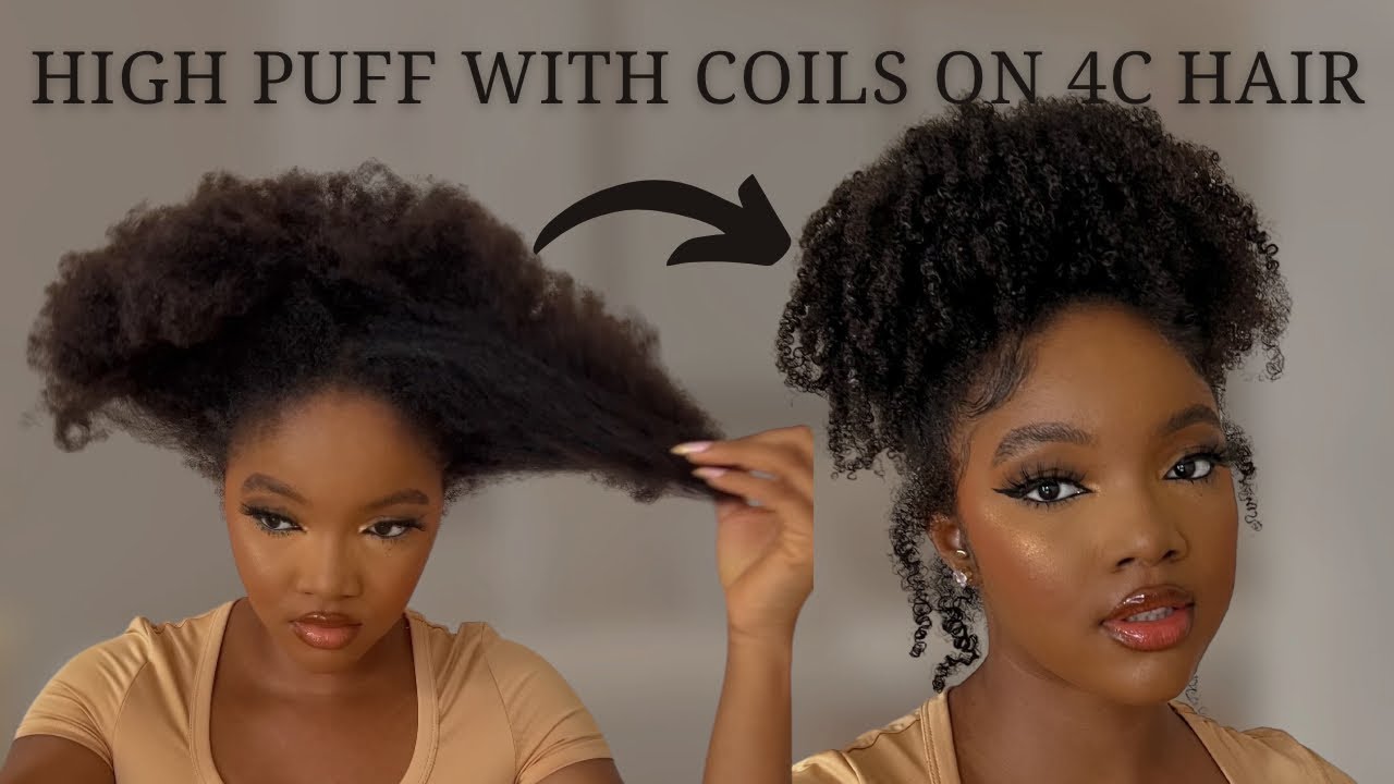 HOW TO ACHIEVE A HIGH PUFF WITH DEFINE COILS ON YOUR 4C HAIR | Lisa Victor