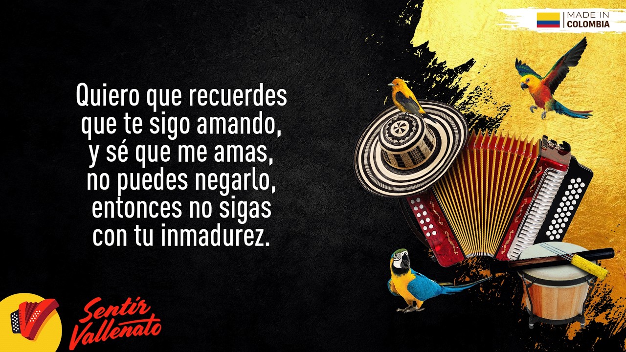 Olvida Mi Pasado, Jes&uacute;s Manuel Estrada, Video Letra - Sentir Vallenato