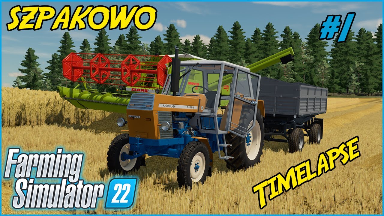 Żniwa Żyta na Mapie Szpakowo! 🚜 Claas i Ursus C-385 w Akcji | Farming Simulator 22 Timelapse