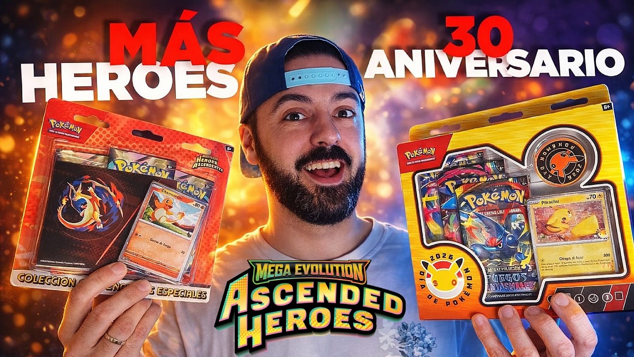 PRIMER PRODUCTO DEL 30 ANIVERSARIO! Y ABRO MÁS BLISTERS DE ASCENDED HEROES! - CARTAS POKÉMON 2026