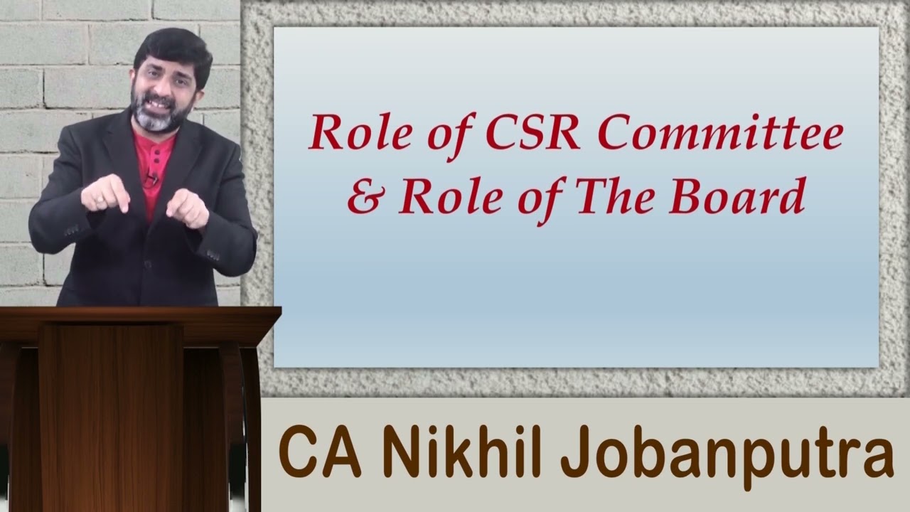 CMA Final | Corporate Financial Reporting | Corporate Social Responsibility (CSR)