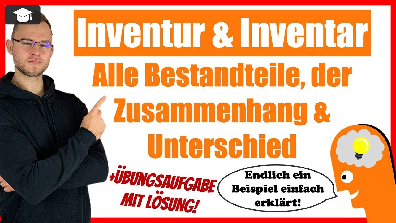 Inventur und Inventar einfach erklärt mit Beispielen