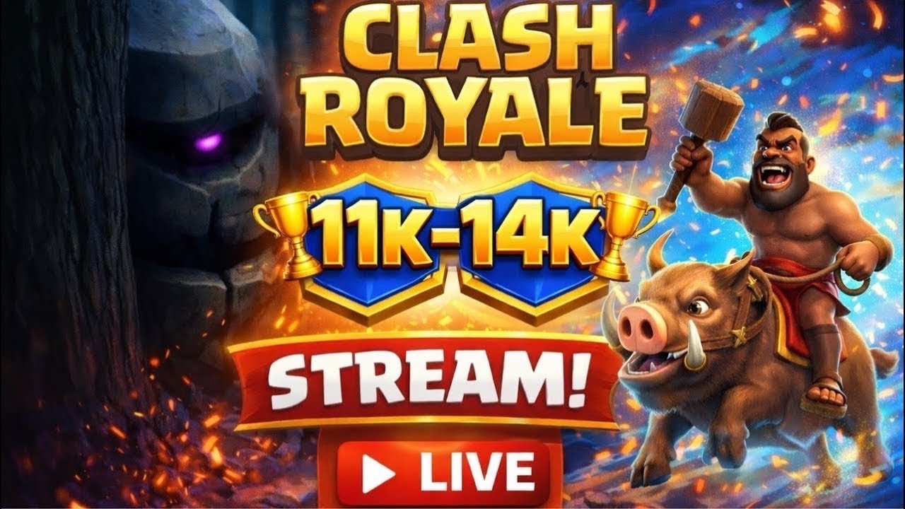 11K → 14K TROPHY ROAD PUSH | Hog + Sneaky Golem