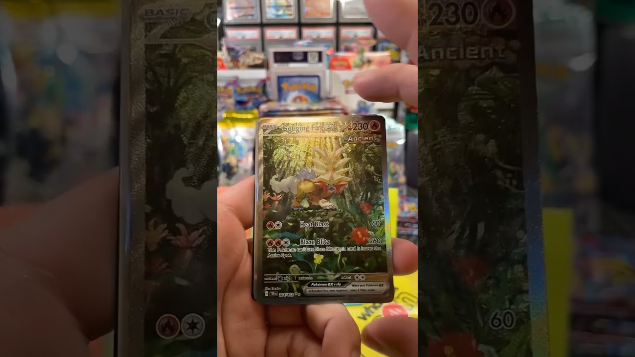 Gouging Fire Last pack magic #pokemoncards #explore #pokemontcg #temporalforces