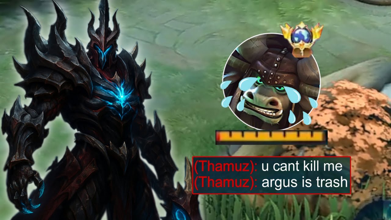 THIS META ARROGANT SUSTAIN THAMUZ UNDERESTIMATE MY ARGUS DARK DRACONIC SKIN!!!