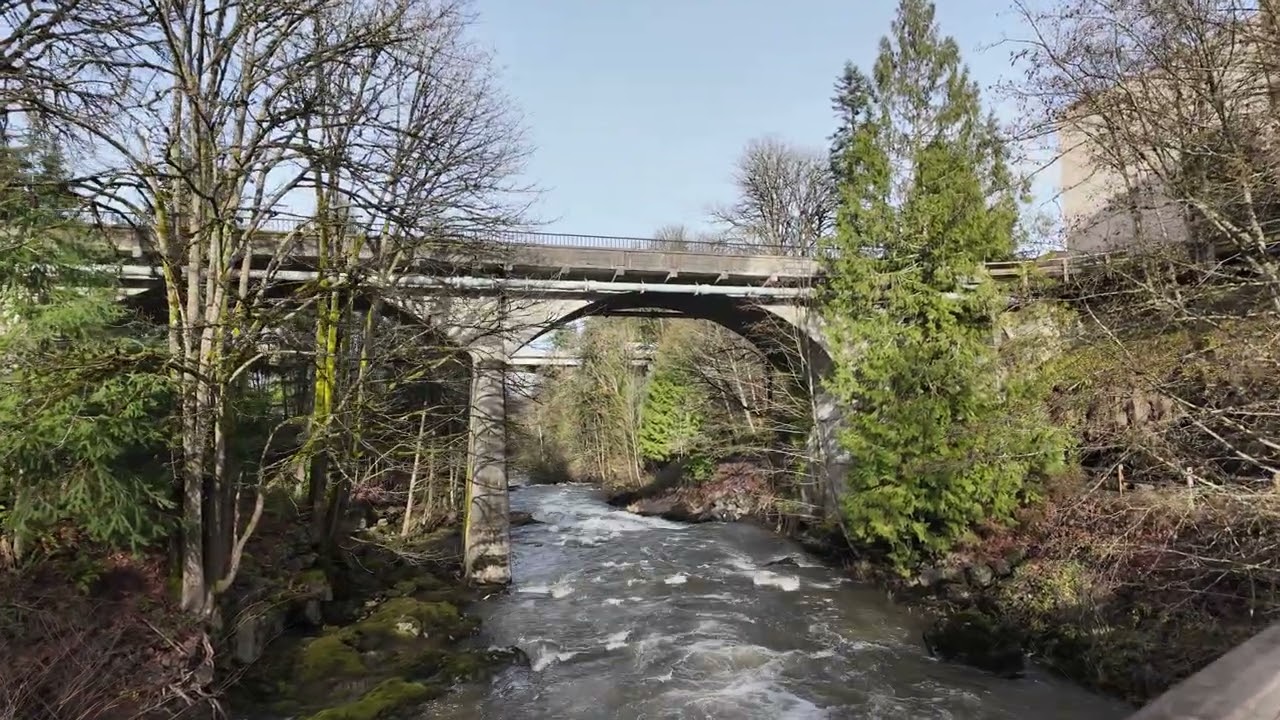 Tumwater Falls a Nice Day.