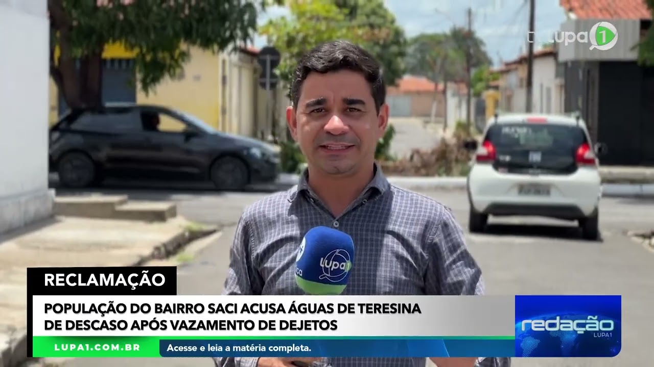 População do bairro Saci acusa Águas de Teresina de descaso após vazamento de dejetos