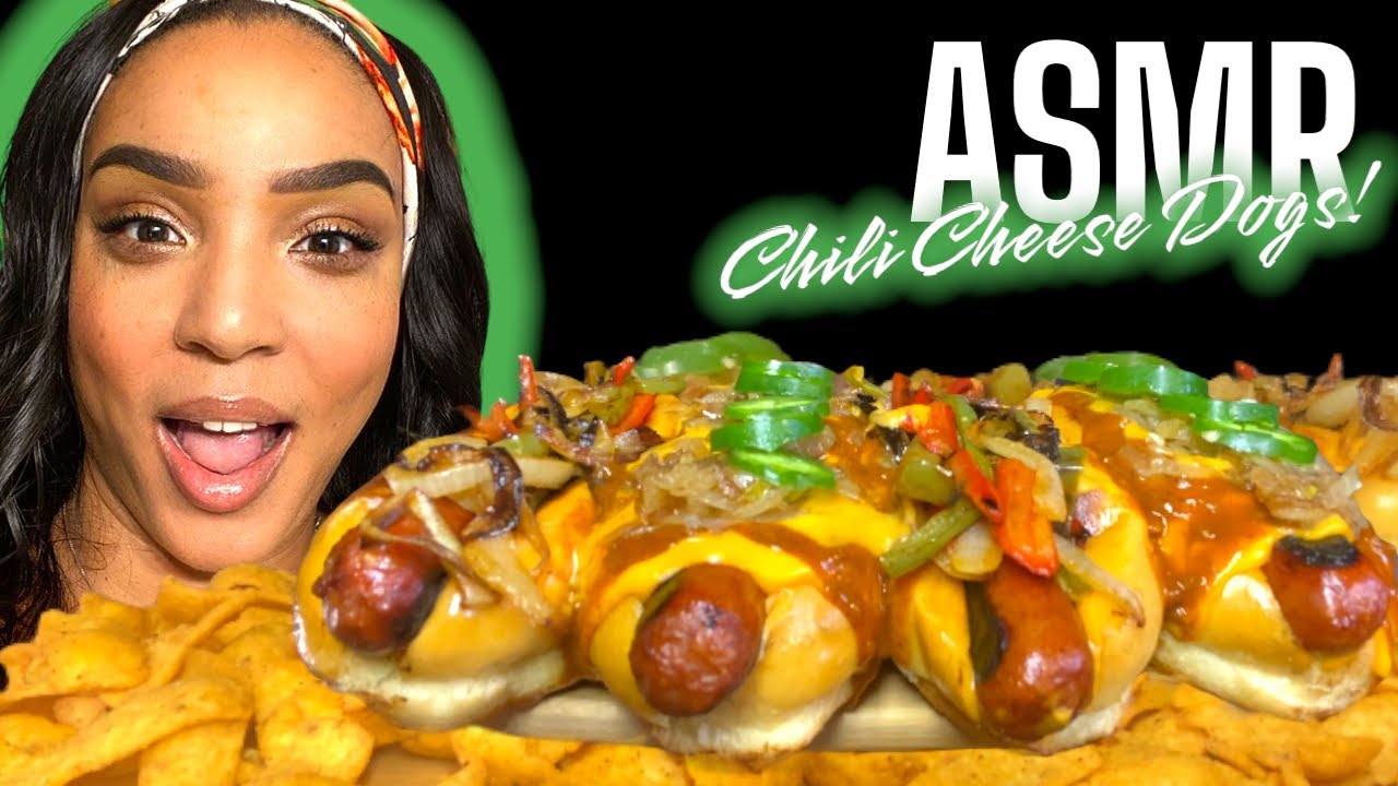 ASMR MUKBANG Chili Cheese Hot Dogs & Street Hot Dogs | Real Eating Sound No Talking Eating Show