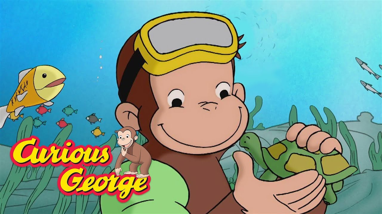 An Underwater Monkey 🐵 Curious George 🐵 Kids Cartoon 🐵 Kids Movies