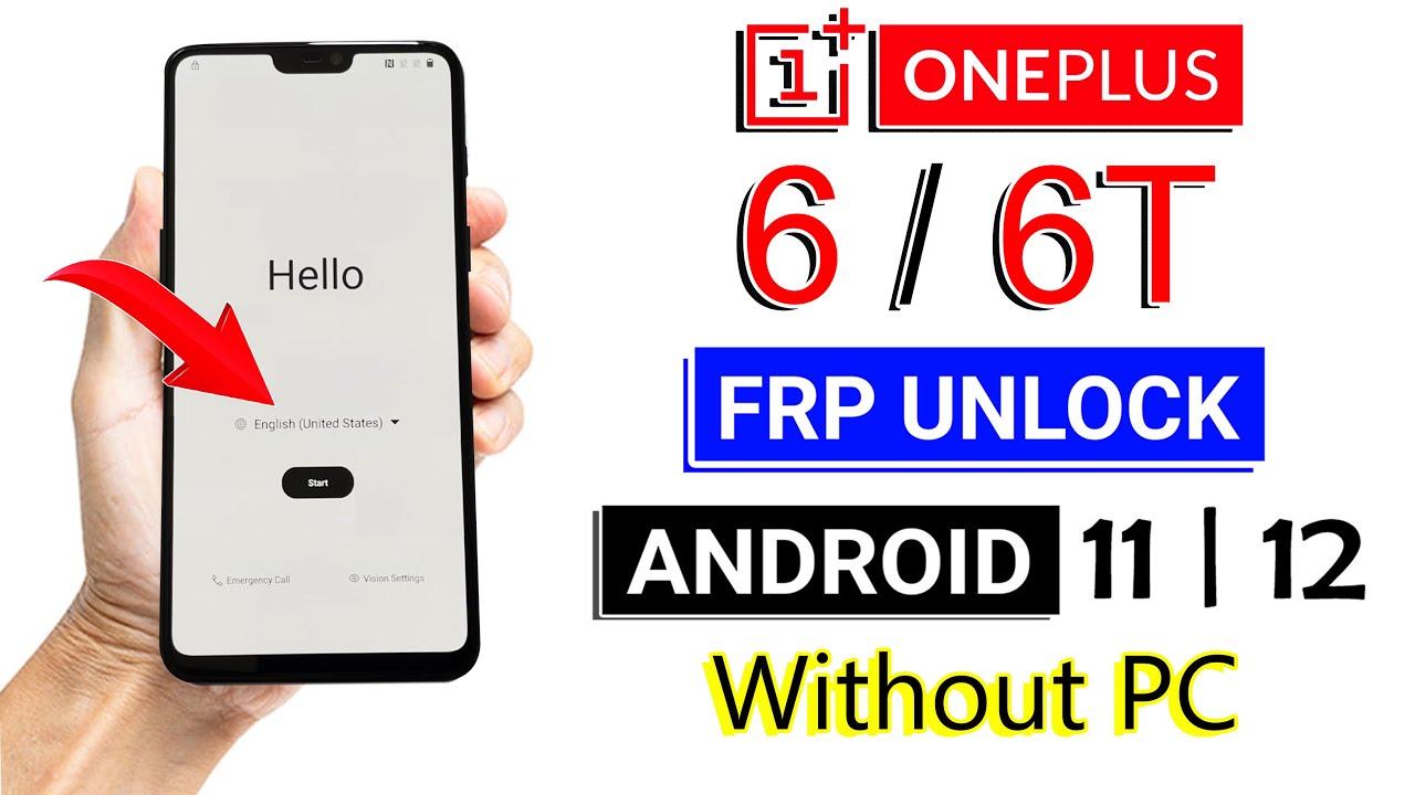 OnePlus 6/6T Remove Google Account Lock 2022 | ANDROID 11 (without pc)