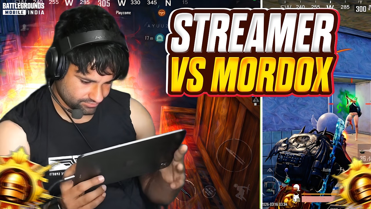 Streamer vs Mordox OP 🔥 | Solo vs Squad Gameplay | BGMI