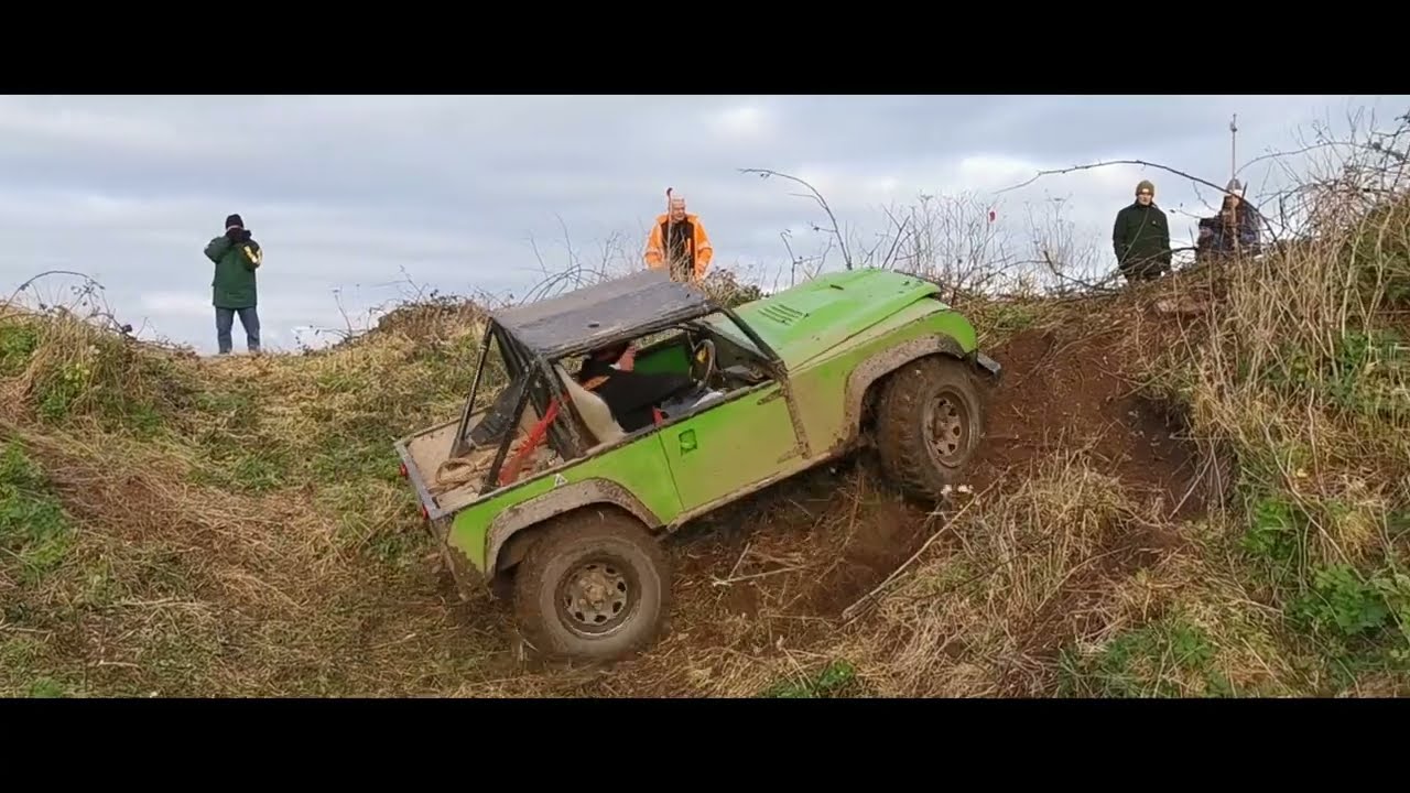 Breckland Land Rover Club Cross Country Vehicle Trial from January 2024. OFF-ROAD TRIAL. LAND ROVERS