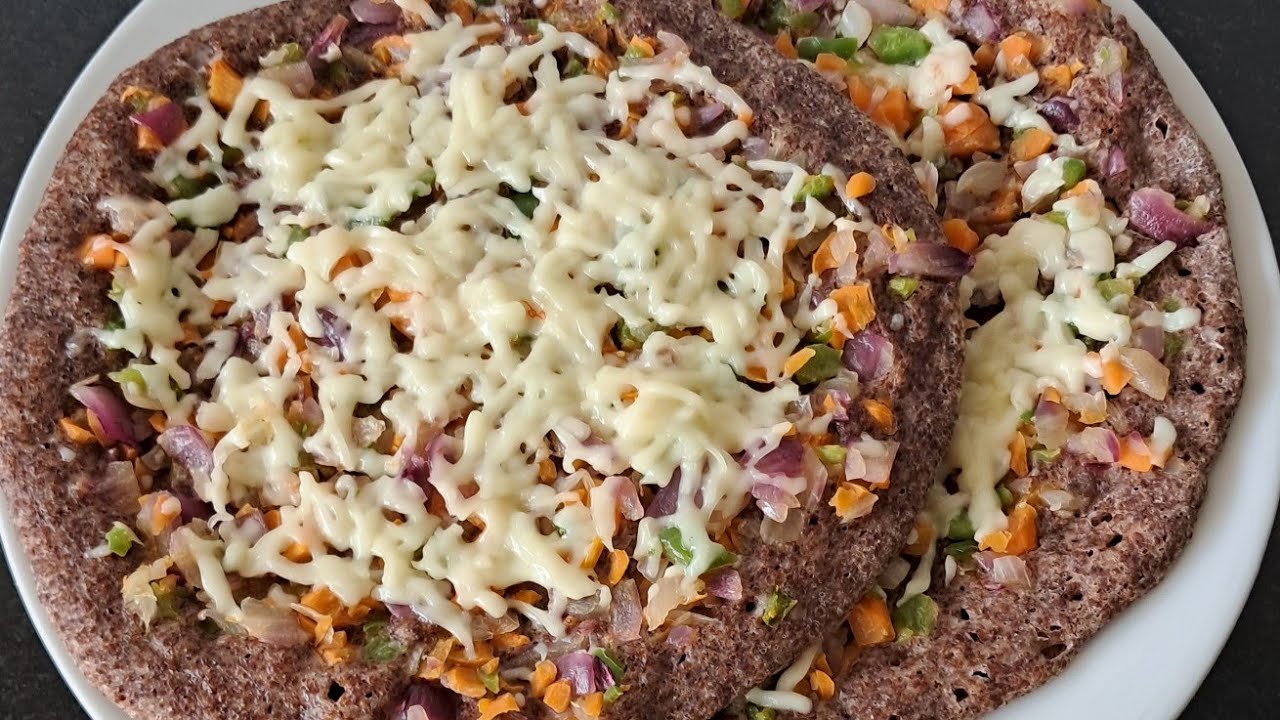 Healthy Ragi Pizza | No Rice No Curd | Naturally Fermented Healthy Millet Pizza