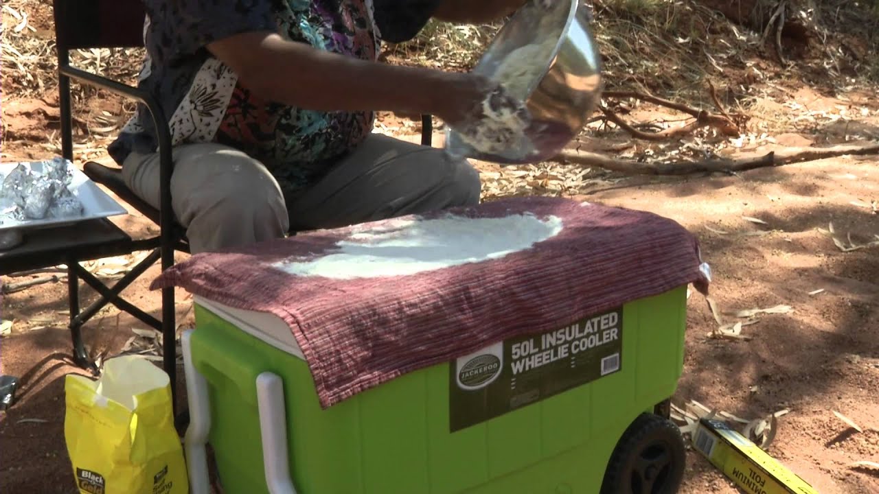 Cooking Kangaroo and Damper