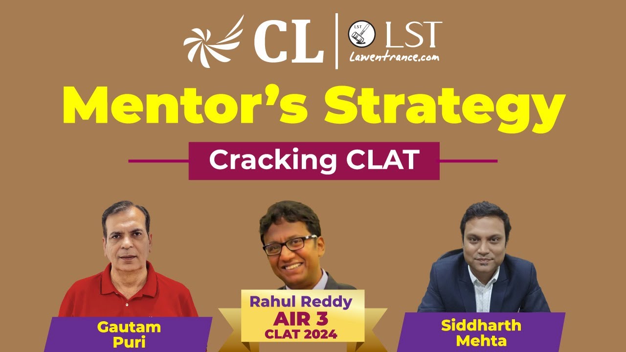 Mentor's Strategy to Crack CLAT | Career Launcher -LST