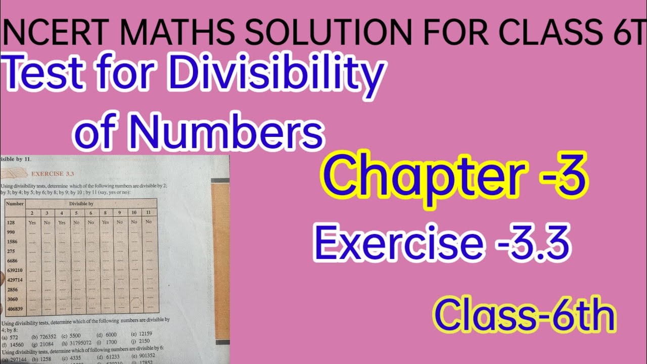 NCERT maths for class 6th exercise 3.3 | गणित कक्षा -6 प्रश्नावली -3.3