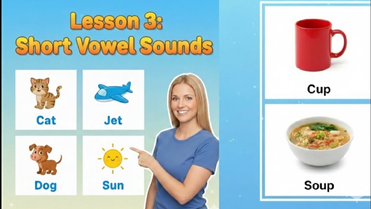 Lesson: 3  shorts Vowels And Long  Vowels 