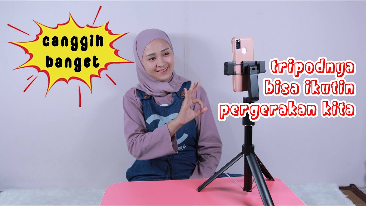 Tripod Tongsis Buat Ngonten Sendiri | MIXIO A100 Auto Face Tracking Tripod Ngonten Makin Gampang