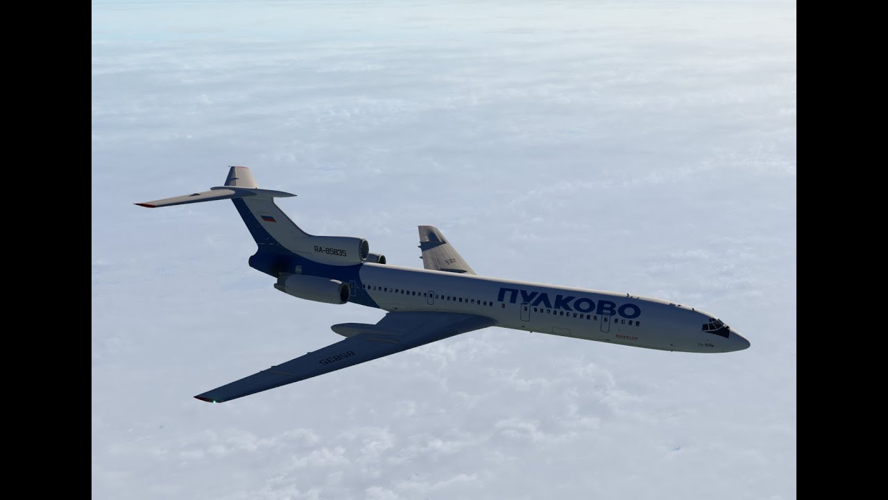 PLK6634 LFMN (Nice) - ULLI (Saint-Petersburg) Tu-154M RA-85835 Vatsim (part I)