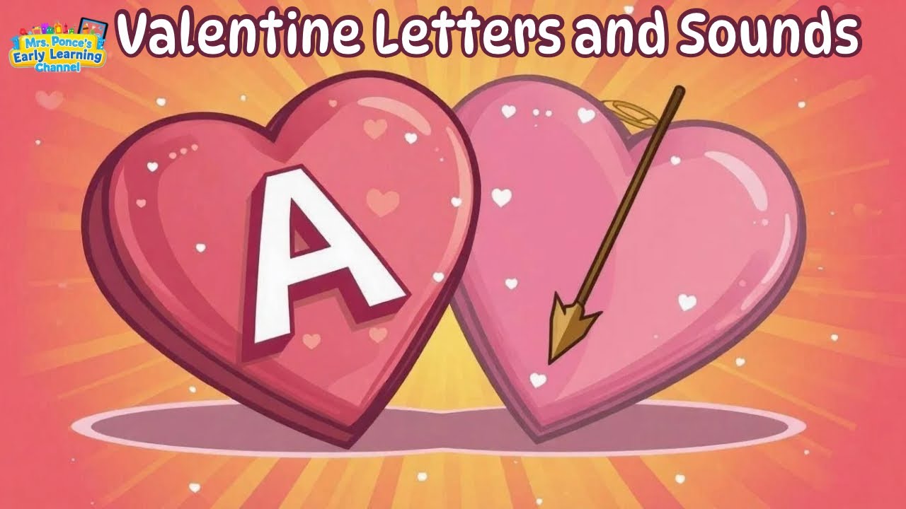 Valentine Letters and Sounds ♥️ | Candy Hearts Phonics A-Z 💕
