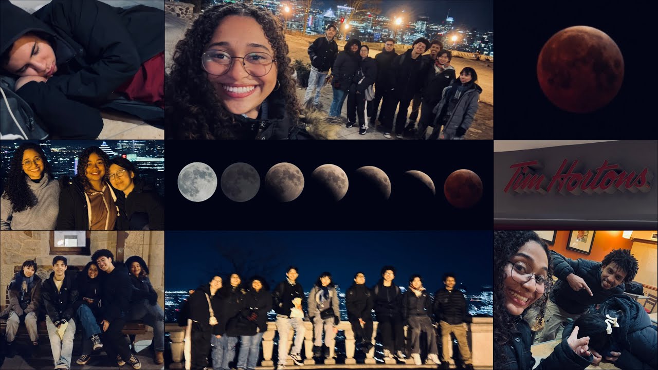 Diário de intercâmbio #12 | eclipse lunar em Mount Royal + expulsos do A&W + noite no Subway