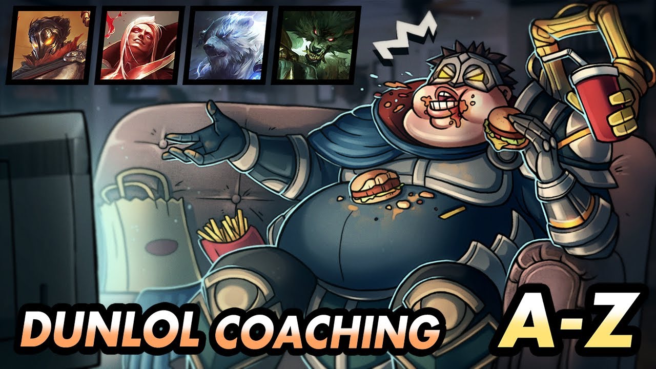 A-Z TOP LANE, FUNNIEST GAME EVER FT. DUNLOL COACHING