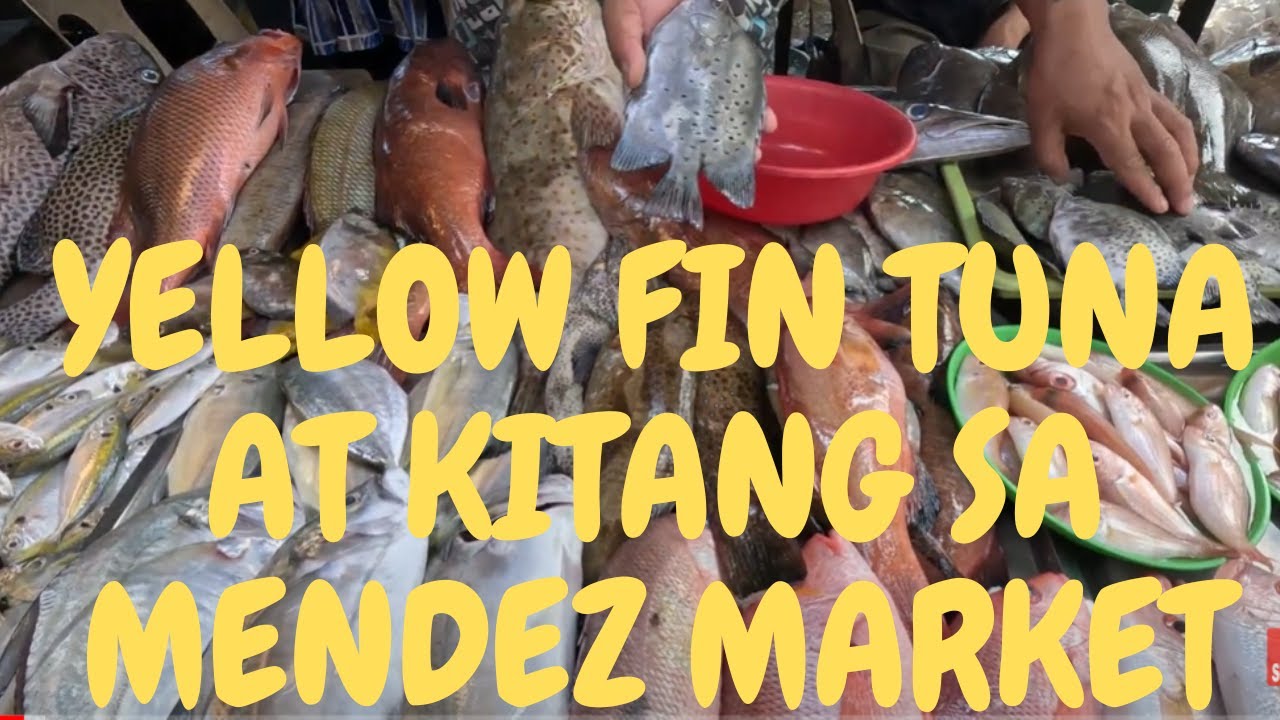 YELLOW FIN TUNA AT KITANG SA MENDEZ PUBLIC MARKET