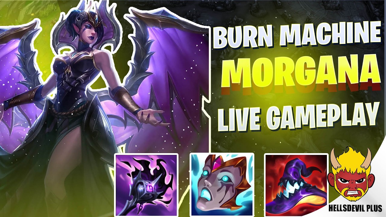 МАШИНА ДЛЯ ВЫЖИГАНИЯ НА MORGANA! &mdash; Геймплей Wild Rift от HellsDevil Plus