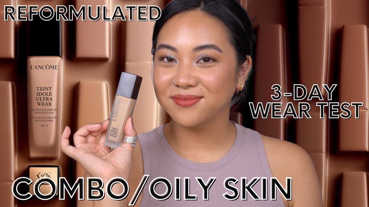 ОБНОВЛЕННАЯ ФОРМУЛА LANCOME TEINT IDOLE ULTRA WEAR FOUNDATION | ОБЗОР + ТЕСТ НА СТОЙКОСТЬ В ТЕЧЕН...