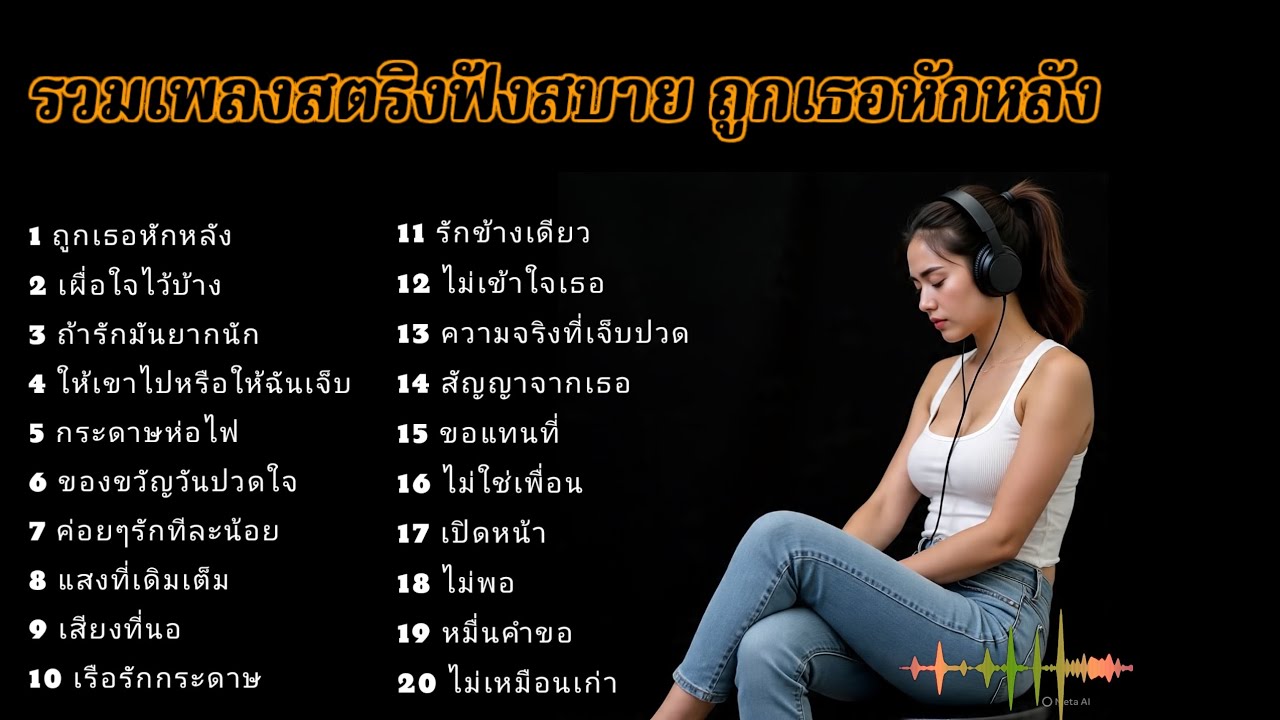 รวมเพลงสตริงฟังสบาย ถูกเธอหักหลัง #เพลงเศร้า 