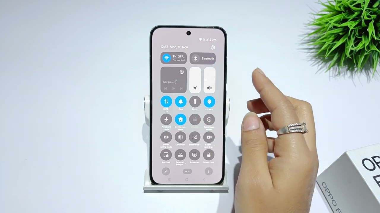 How to set data usage on notification drawer in oppo f31 pro plus | oppo data usage kaise show kare