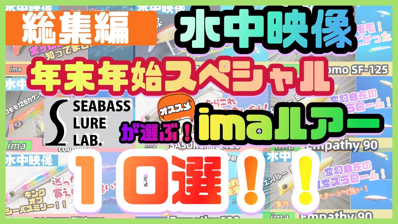 【水中映像】シーバスルアーラボが選ぶ！アイマルアー１０選！買うならコレだ！！【アムズデザイン】
